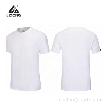 Witte t-shirts dames mannen gewoon sport t-shirt